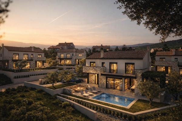 Pag, Kolanjski Gajac – felújított apartmanok és sorházak 150 m-re a tengertől, befektetési projekt 38 egységgel