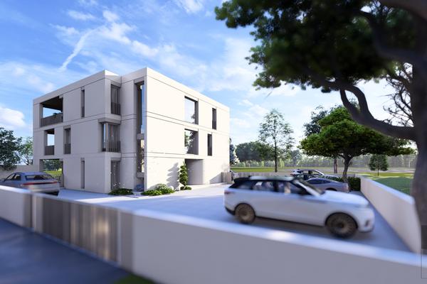 Isztria, Novigrad, exkluzív új építésű, öt lakóegységből álló épület