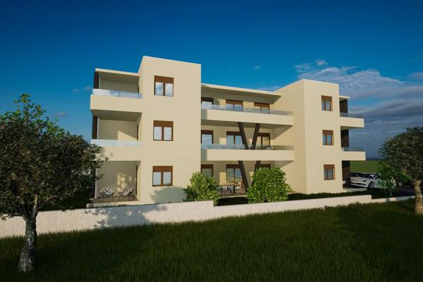 Vodice, modern bostadsbyggnad med nio lägenheter