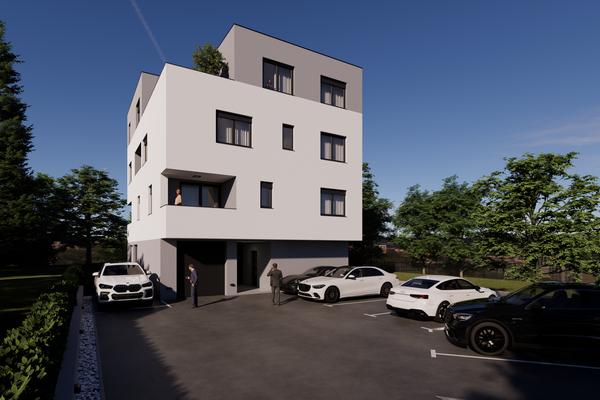 Zagreb, Trnava, modern bir konut yeni bina projesi