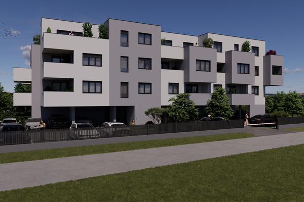 Zagreb, Trnava, modern bir konut yeni bina projesi