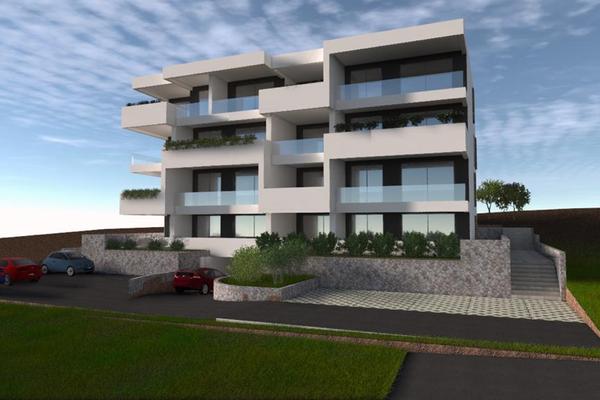 Ciovo Adası, Okrug Gornji - deniz manzaralı modern daireler