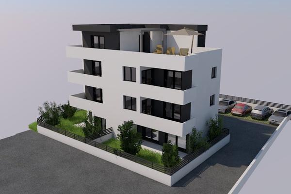 Trogir, 43 ila 72 m2 arasında daireler için konut inşaat projesi
