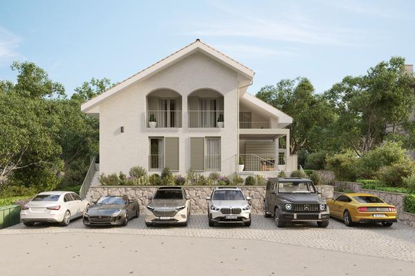 Krk-sziget, Malinska, modern villa 5 lakóegységgel