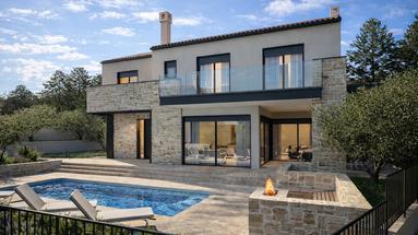 Île de Krk, Silo, villa de luxe première ligne de mer, Villa A