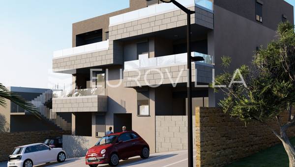 Pag, Mandre, apartamento de dos habitaciones con vistas al mar.