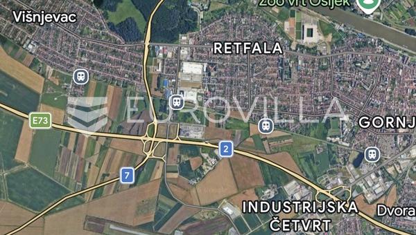 Osijek, Retfala - satılık arsa, toplam alan 360 m²