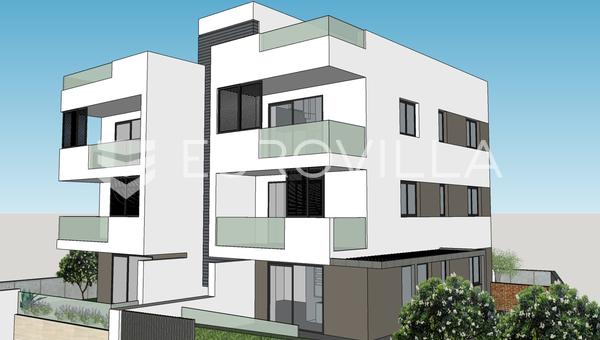 Zadar, Sveti Filip I Jakov, Luxus egy hálószobás apartman kerttel és panorámás tengeri kilátással.