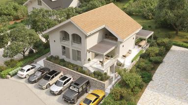 Isla de Krk, Malinska, excelente apartamento de dos dormitorios de 63 m², terraza, plaza de aparcamiento