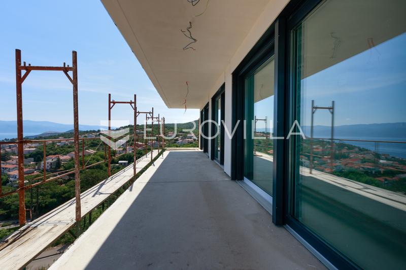 Île de Krk, Vrbnik, appartement moderne avec vue sur la mer, espace studio supplémentaire et jardin - 12