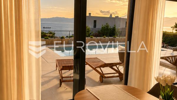 Kostrena - TIL LEJE, ny luksusvilla med swimmingpool og panoramaudsigt over havet