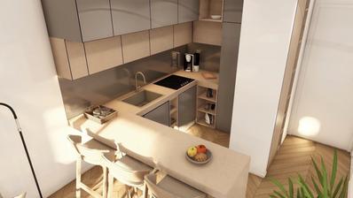 Zagreb, Rudes, Funktionel etværelses lejlighed 34 m², NYBYGGERI