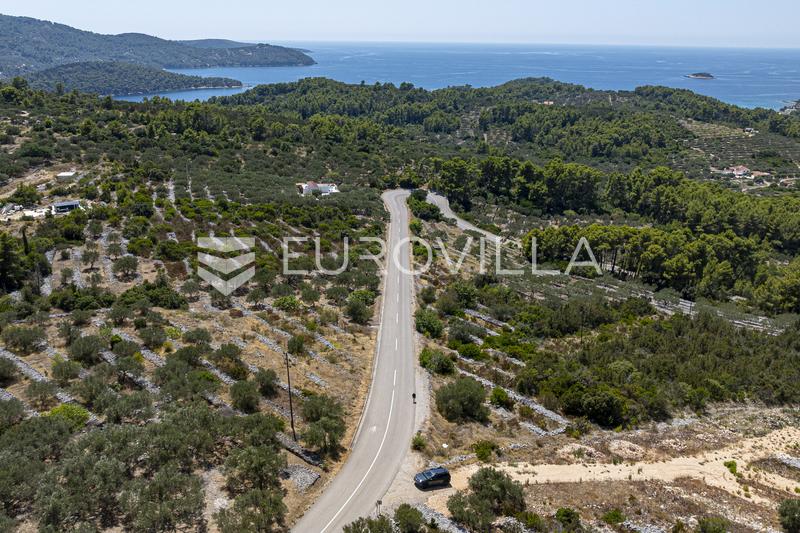 Insel Korcula, Vela Luka, landwirtschaftliches Grundstück mit Meerblick - 1