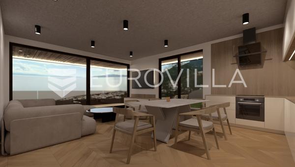 Opatija, Icici, luxuslakás exkluzív új építésű épületben, panorámás tengeri kilátással