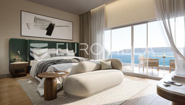 Novi Vinodolski, lyxig takvåning inom en resort, 85 m från havet