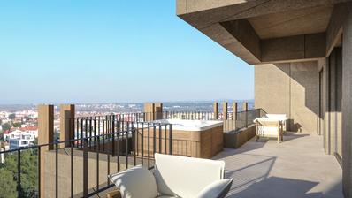 Istra, Umag, Green Tower Residence, trosoban apartman s terasom na 6. katu