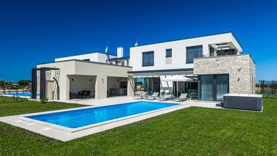 Istra, Brtonigla, moderna vila s bazenom i jacuzzijem