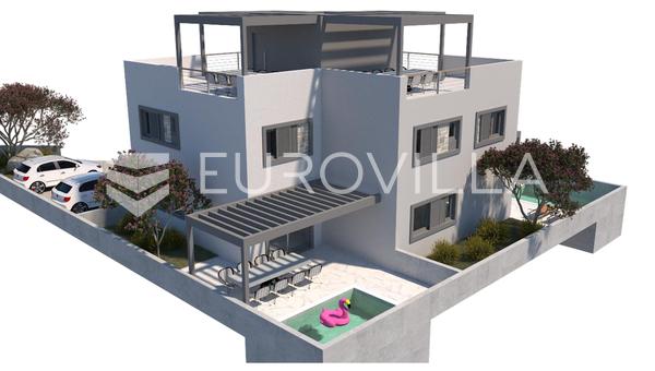 Nin-Zdrijac • Apartamento de lujo frente al mar con piscina • 152 m²