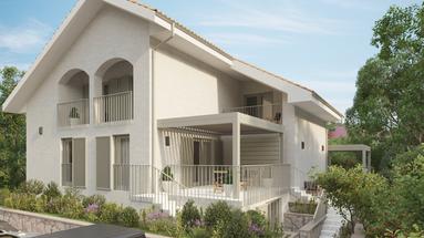 Isla de Krk, Malinska, excelente apartamento de dos dormitorios de 69 m², terraza, jardín