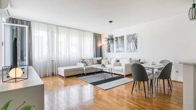 Tresnjevka, Trakoscanska zařízený třípokojový byt garážové stání 90 m²
