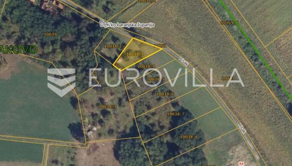 Dakovo, Pisak, inşaat arsası 504 m²