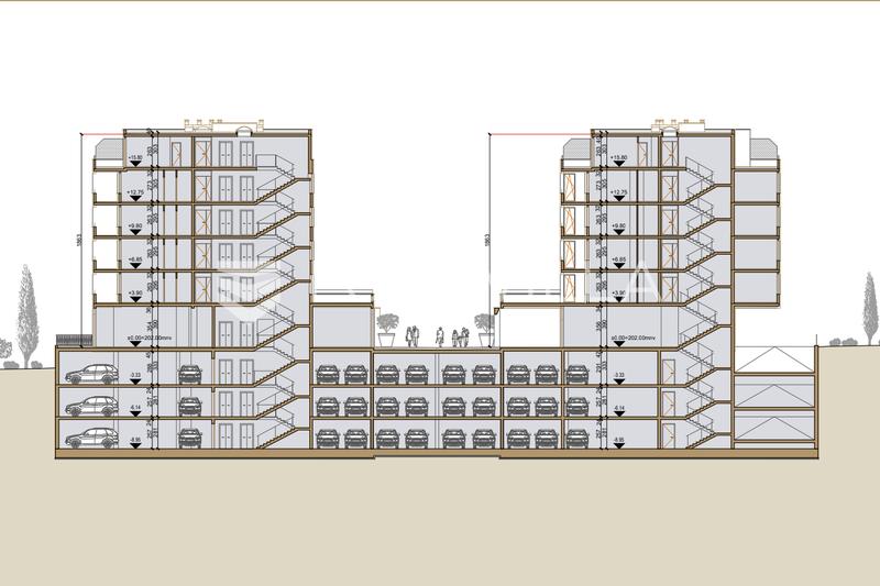 Rijeka, Srdoci, NOWE BUDOWNICTWO, mieszkanie dwupokojowe 60,28 m², Budynek B, apartament B11 - 14
