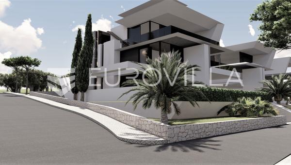 Krk, Njivice, apartamento de tres habitaciones en un edificio nuevo con piscina, 91.98 m²