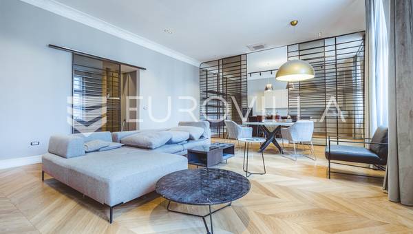 Zagreb, Zrinjevac, luxurious furnished three-room apartment 170 m²