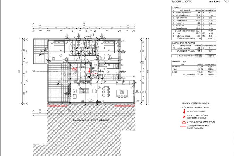Pula, Trosoban penthouse 111 m² s garažom u stambenom kompleksu 2026, drugi kat - 6