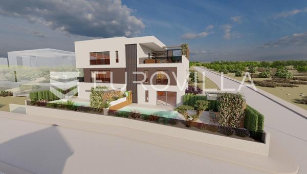 Zadar, Rovanjska, lujoso apartamento de dos habitaciones con vistas al mar, superficie de 93,72 m²