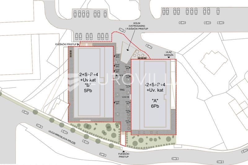 Rijeka, Srdoci, Nowe budownictwo, mieszkanie dwupokojowe 55,10 m², Budynek B, apartament B2 - 9