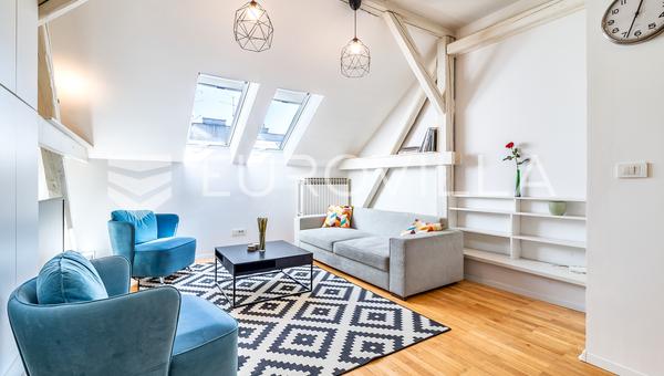 Zagabria, Bauerova, appartamento bilocale, 100 m², con balcone.