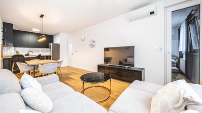 Zagreb, Spansko, moderne etværelses lejlighed med et netto gulvareal på 50 m²