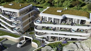 Opatija, Volosko, lüks dört yatak odalı daire 202,75 m² deniz manzaralı