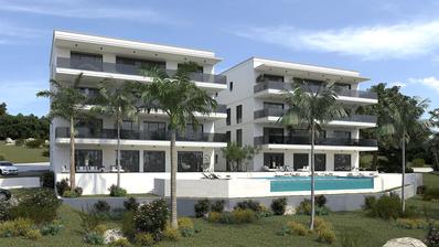 Primosten, apartamento de dois quartos no primeiro andar com piscina, 89,18 m²