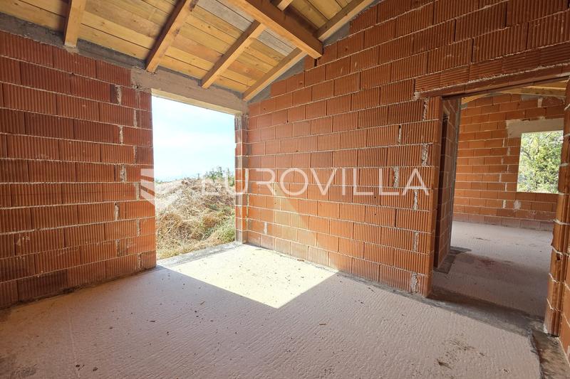 Istria, Peruški, casa sin terminar con piscina y vistas panorámicas al mar - 10
