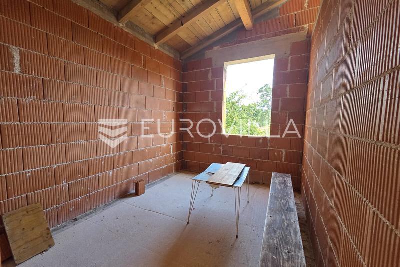 Istria, Peruški, casa sin terminar con piscina y vistas panorámicas al mar - 11