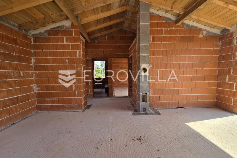 Istria, Peruški, casa sin terminar con piscina y vistas panorámicas al mar - 4