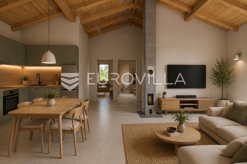 Istria, Peruški, casa sin terminar con piscina y vistas panorámicas al mar - 5