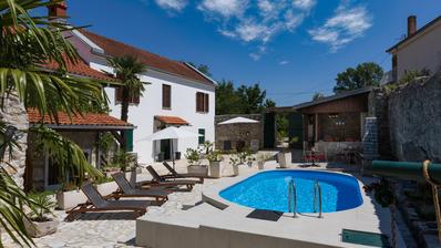 Vinodolska Općina, Tribalj, Auténtica Villa de Piedra con Piscina