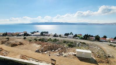 Karlobag, Cesarica, bouwgrond met project, 629 m²