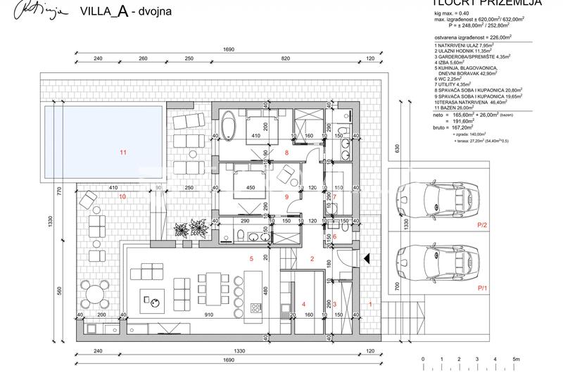 Karlobag, Cesarica, projesi olan arsa, 629 m² - 18