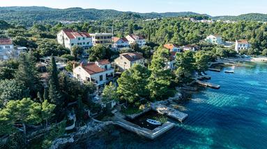 Island of Korčula. First row to the sea. Half of a house with unrestricted views.