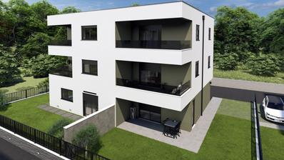 Kaštel Stari, stan u novogradnji 61,5 m², s pogledom na more i natkriveni parking