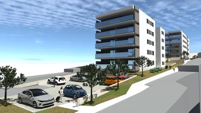 Trogir- Seget, zemin katta 71,4 m² daire, garajlı ve asansörlü