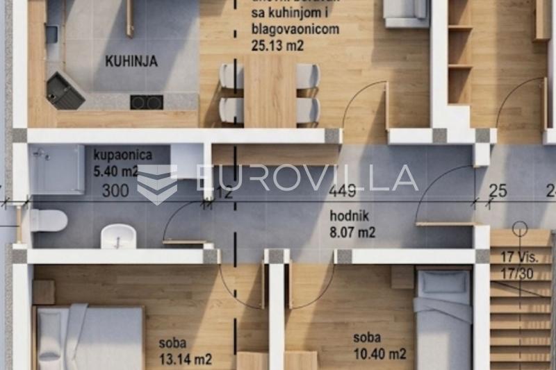 Stupnik, moderne 2-værelses lejlighed, 86 m², nybyggeri - 3