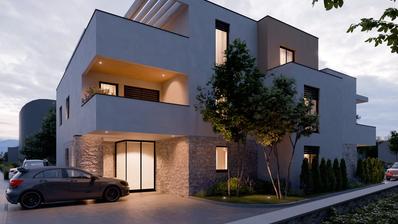Murter, RECÉM-CONSTRUÍDO, apartamento de dois quartos no 2º andar, 71,75 m²