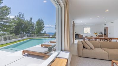 Podstrana, luxe villa met privé wellness- en fitnessruimte en uitzicht op zee