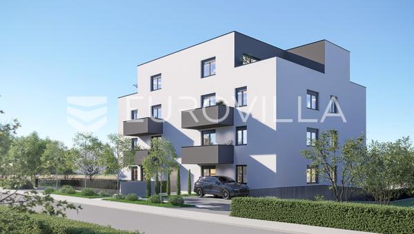 Zagreb, Botinec, četverosoban stan na uvučenom katu moderne novogradnje 108 m²