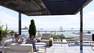 Zadar, Sukošan, denize sıfır konumda, çatı teraslı, 249,10 m² büyüklüğünde muhteşem penthouse